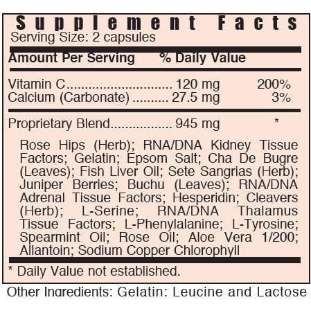 Systemic Formulas: CXK - KIDNEY