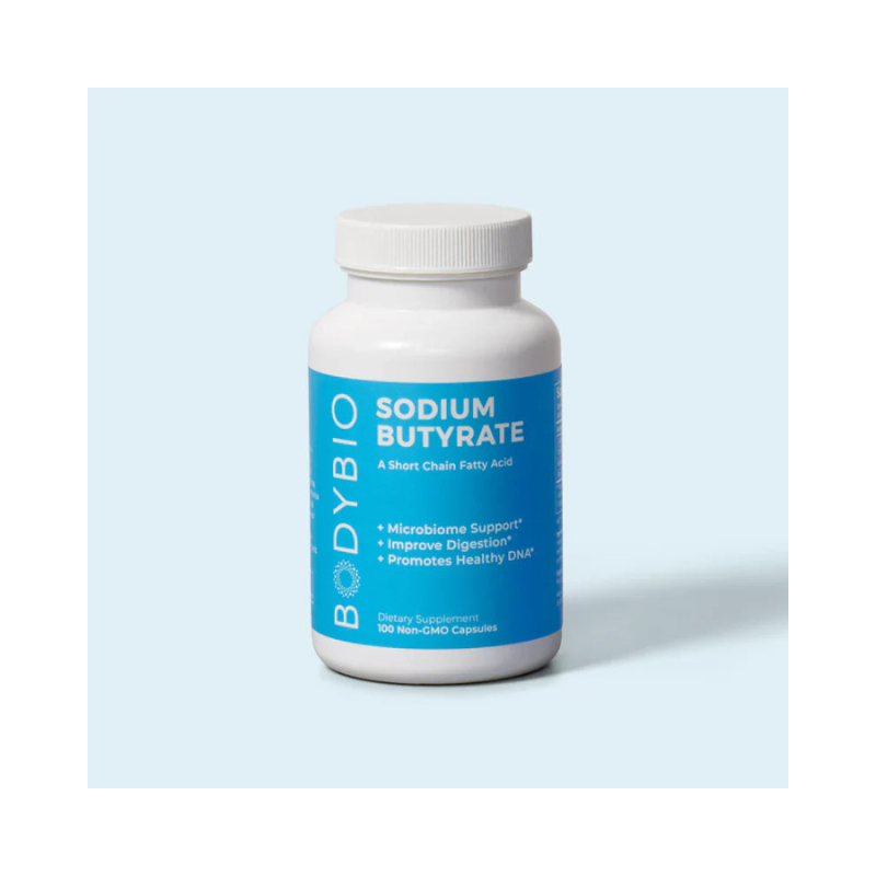 BodyBio - Sodium Butyrate - 100 capsules (500mg)