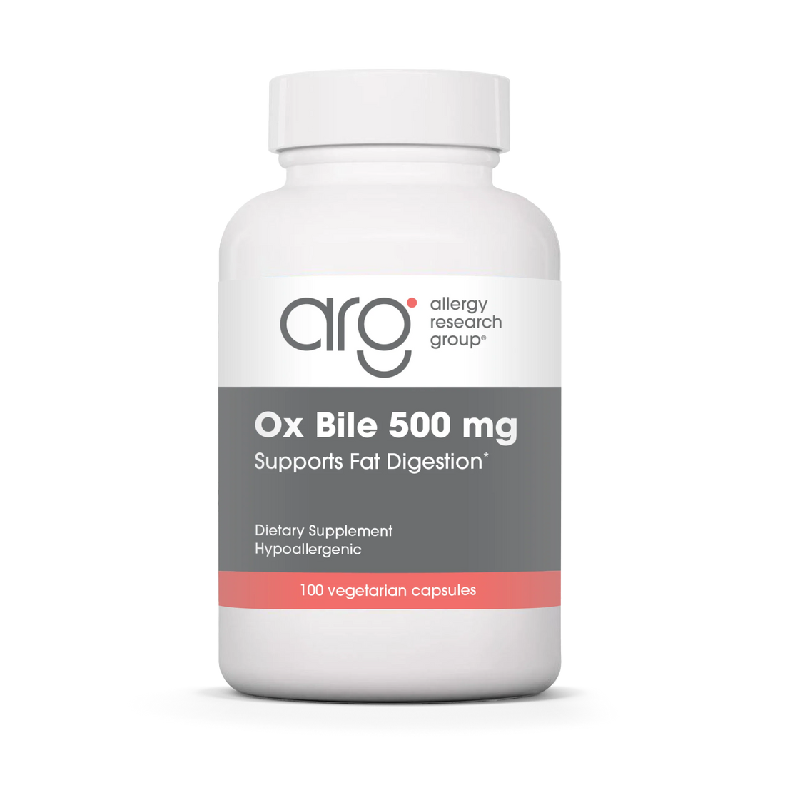 Allergy Research Group -Ox Bile - 100 capsules (500 mg.)