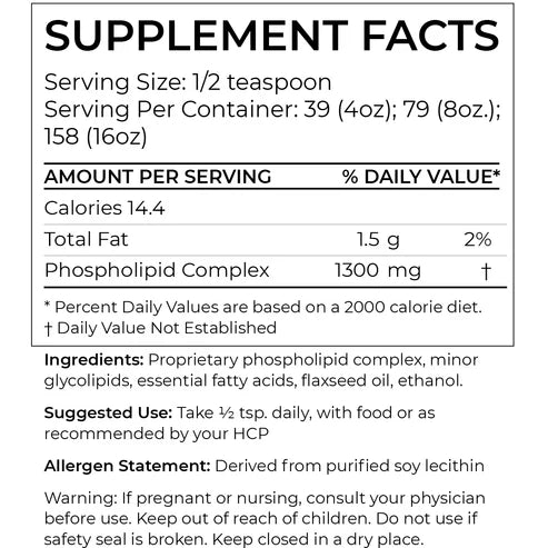 BodyBio PC (Phosphatidylcholine) - Liquid (16oz.)