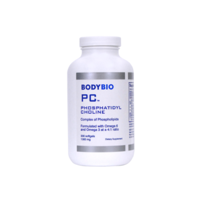 BodyBio PC (Phosphatidylcholine) - 300 SoftGels (1300mg)