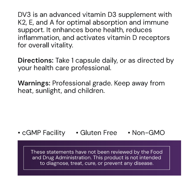 Systemic Formulas: #129 - DV3 - VITAMIN D3 PLUS IMMUNE SUPPORT