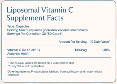 Liposomal Vitamin C - 60 capsules