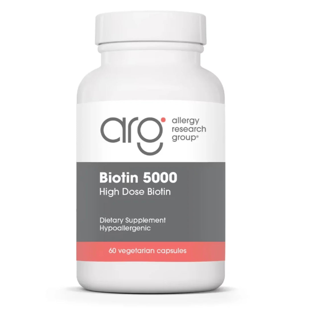 Allergy Research Group - Biotin 5000 mcg 60 veg capsules