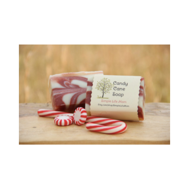 Simple Life Mom - Candy Cane Soap 4oz.