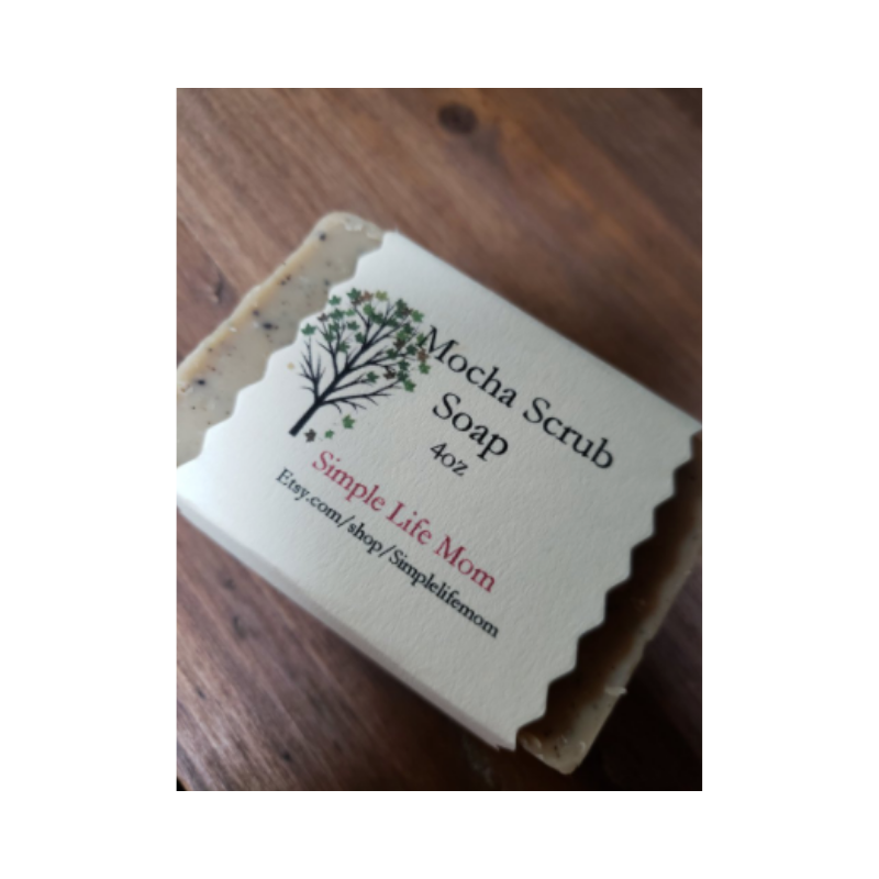 Simple Life Mom - Mocha Scrub Soap Bar - 4oz