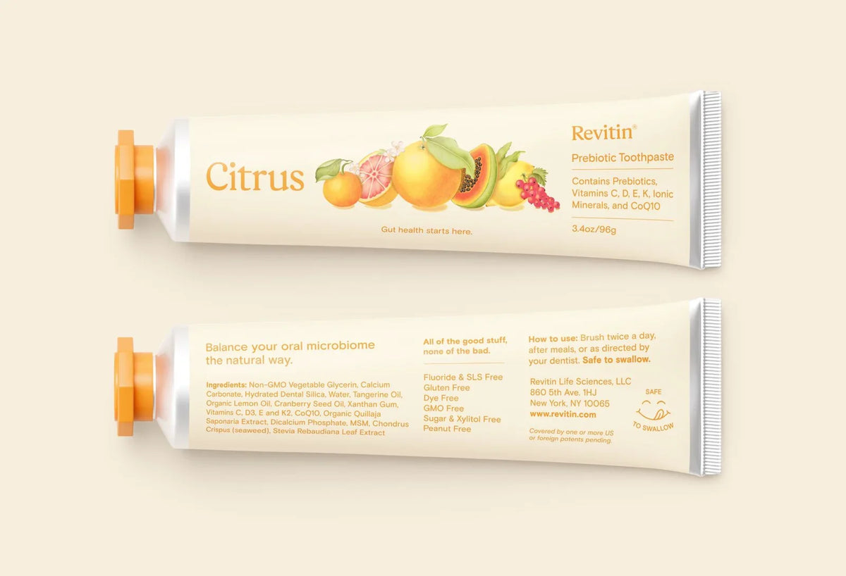 Revitin Natural Toothpaste - 3.4 oz tube