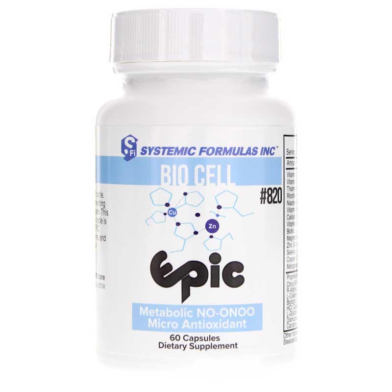 Systemic Formulas: #820 - EPIC - METABOLIC NO/ONOO MICRO ANTIOXIDANT