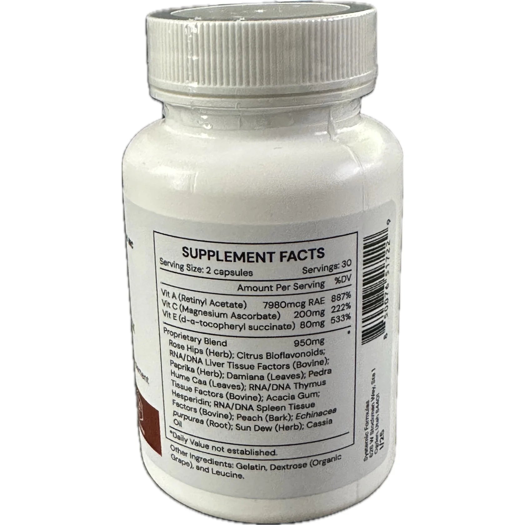 Systemic Formulas: #102 - ACX - VITAMIN DTX