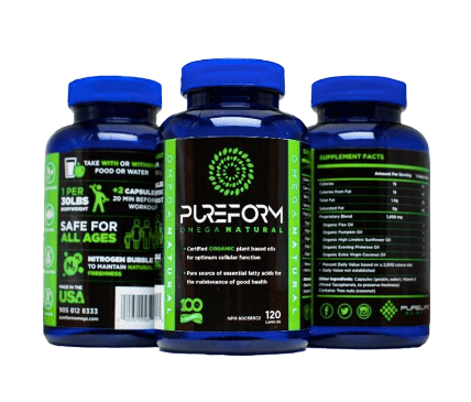 Pureform Supplements PureForm Omega Natural - 120 capsules – HealthCenters.com